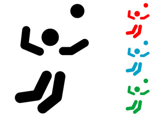 Pictograma volleyball varios colores