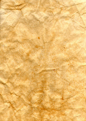 Texture of old crumpled paper