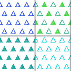 Doodle hand drawn seamless pattern collection. 