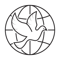 Peace dove, Icons and symbol