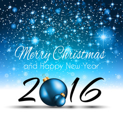Fototapeta na wymiar 2016 Happy New Year Background for your Christmas Flyers
