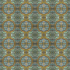Modern Geometric Seamless Pattern Mosaic