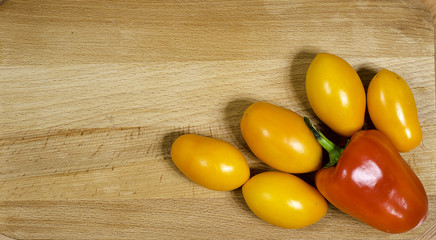 Obraz na płótnie Canvas Paprika and tomatoes