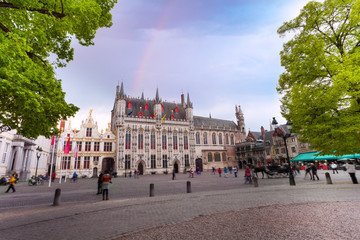Obraz premium Fortified citadel Stadhuis with Burg square