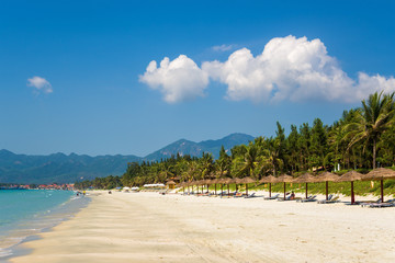 Doc Let beach with white sand, Vietnam