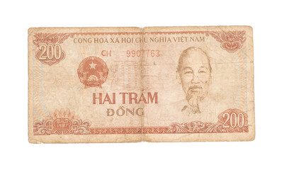 200 Dong bills of Vietnam