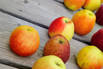 Plenty of red and pink apples