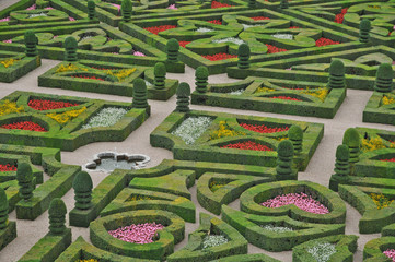 Fototapeta premium I giardini del Castello di Villandry - Loira, Francia