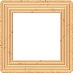 Wooden frame isolated background