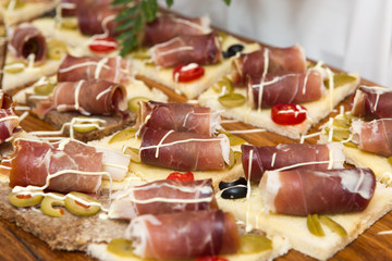 Delicious Indigenous Croatian prosciutto ham
