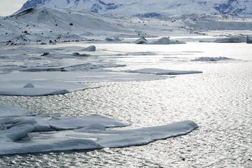 Glacier lagoon Jokulsarlon, Iceland