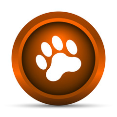 Obraz premium Paw print icon