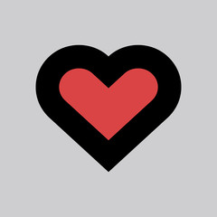 Heart icon. One of set web icons