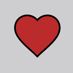 Heart icon. One of set web icons