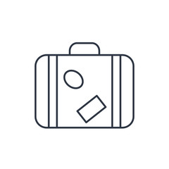 Luggage vector outline icon