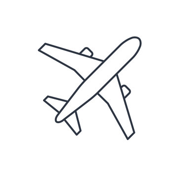 Single Airplane Sketch  Great PowerPoint ClipArt for Presentations   PresenterMediacom
