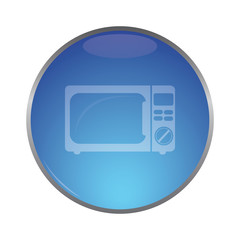 vector illustration of modern icon microwave oven