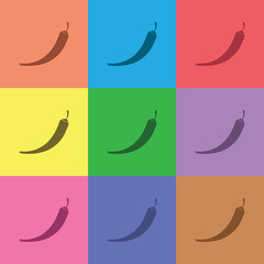 illustration of food and kitchen icon