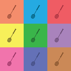 illustration of food and kitchen icon