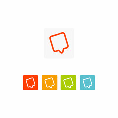 Chat vector logo icon Speak Up 