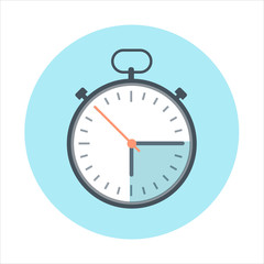 Time management flat style, colorful, vector icon for info graph