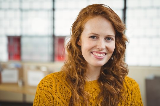 Portrait of cheerful businesswoman 