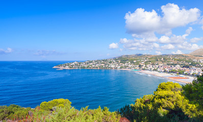 Summer landscape of Mediterranean sea coast