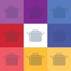 illustration of food and kitchen icon