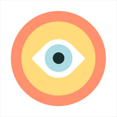 Vision, flat style, colorful, vector icon for info graphics, web