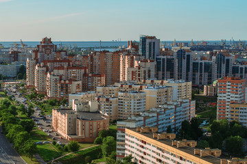 Fototapeta premium SAINT-PETERSBURG, RUSSIA. SUMMER 2015. general views of the city