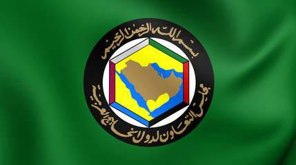 Obraz premium Cooperation Council for the Arab States of the Gulf Flag