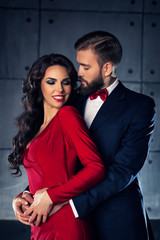 Young elegant couple