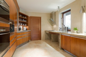 New designed wooden kitchen