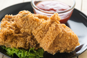 fried crispy chicken