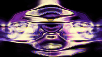 Video Background 1444: Abstract fluid forms pulse, ripple and flow (Video Loop).