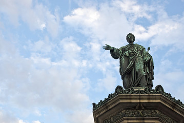 Obraz premium Part of the Hofburg - Amalienburg. Monument with blue sky. Vienna, Austria, Europe. 