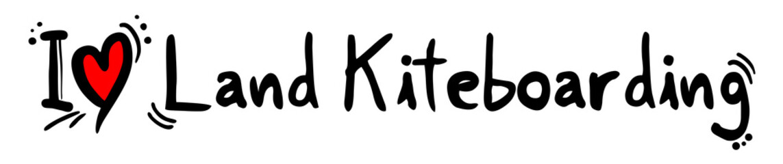 Land Kiteboarding love