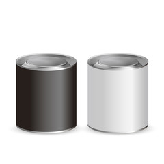 blank tin cans