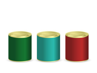 blank tin cans