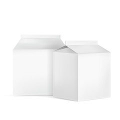 milk cartons set