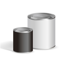 blank tin cans
