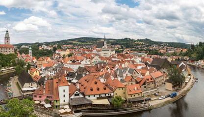 Fototapeta na wymiar Cesky Krumlov, Czech Republic Panorama