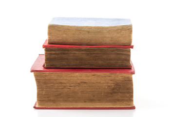 old book on white background