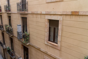 Fototapeta na wymiar residential building outdoors from Barcelona