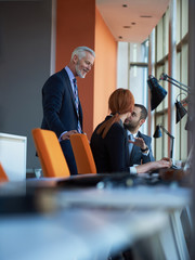 Naklejka premium business people group on meeting