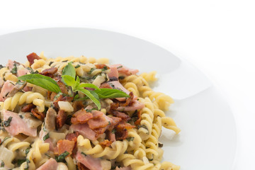 penne pasta with cream sauce