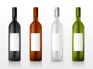 high class champagne bottles