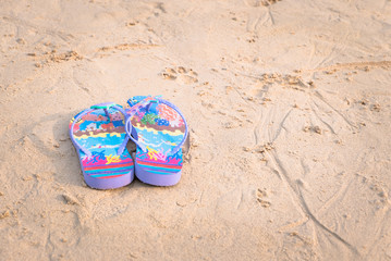 purple flipflop