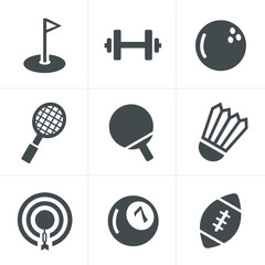 Sport icons Set, Vector Design