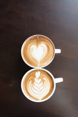 cup of coffee - soft focus with vintage film filter